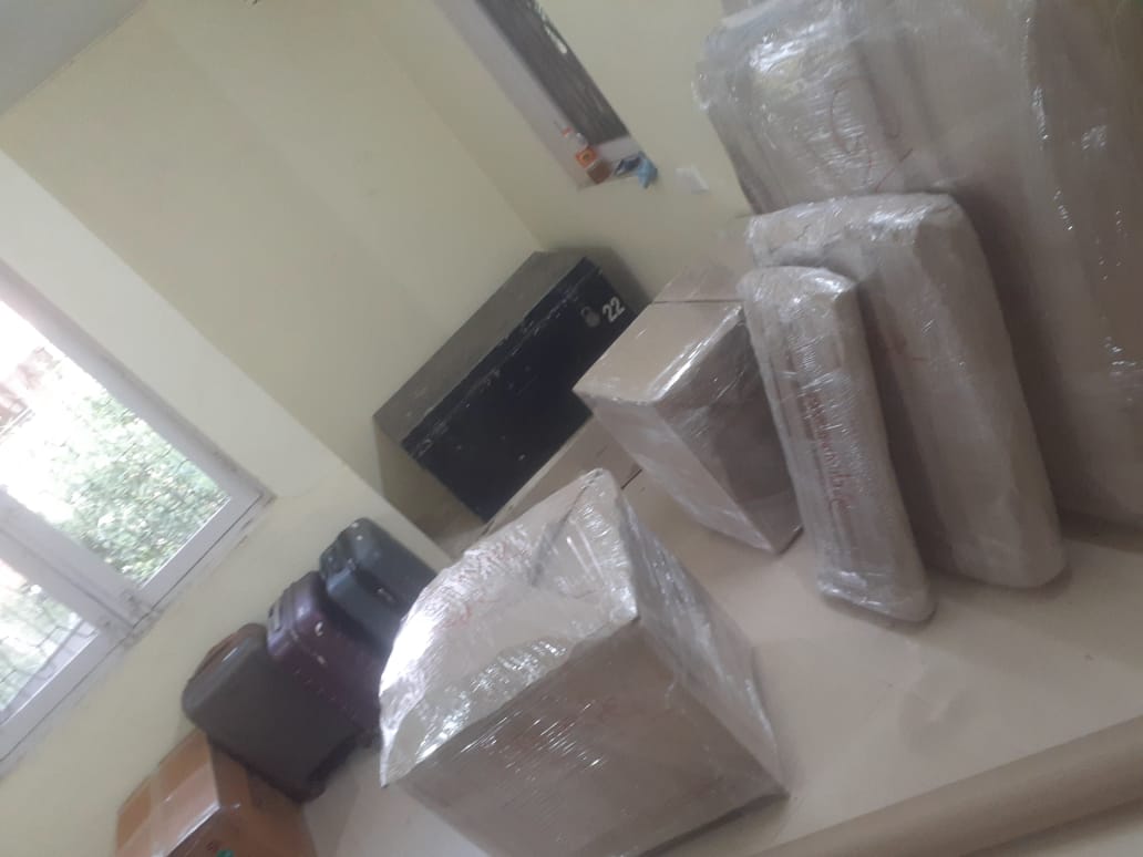 Office relocation packing materials and handling